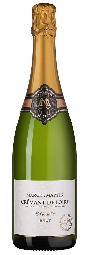 Игристое вино Marcel Martin Cremant de Loire Brut White, (158534), Франция, Долина Луары, белое, брют, 0.75 л, Креман де Луар Брют, цена 3190 рублей