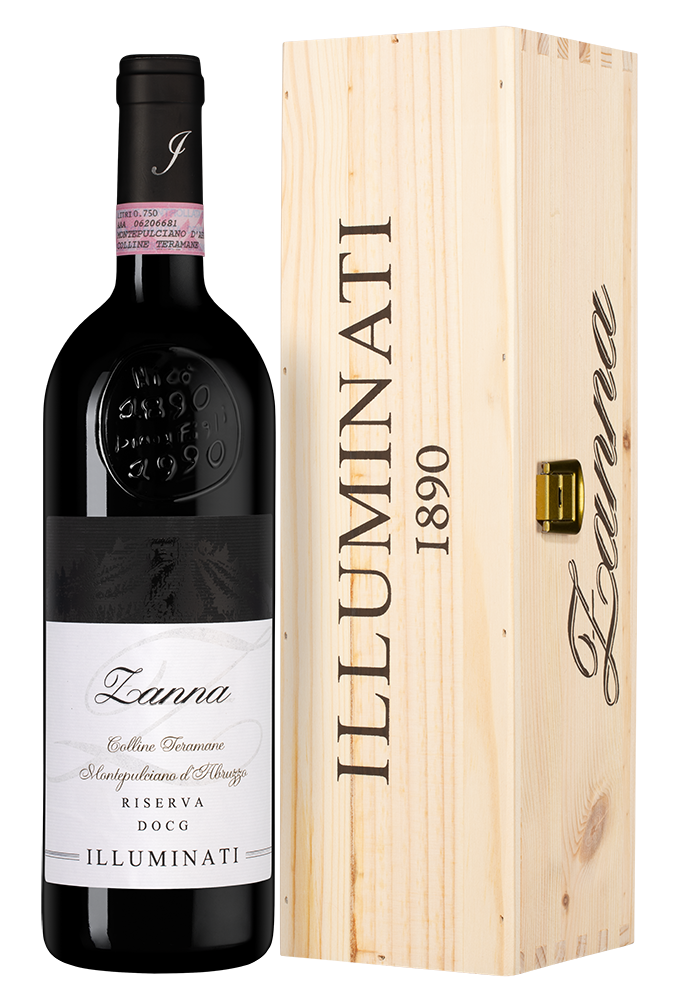 Вино Zanna в подарочной упаковке, Dino Illuminati, 2019, (159724), Италия, Абруццо, красное, сухое, 0.75 л, Дзанна, цена 10490 рублей