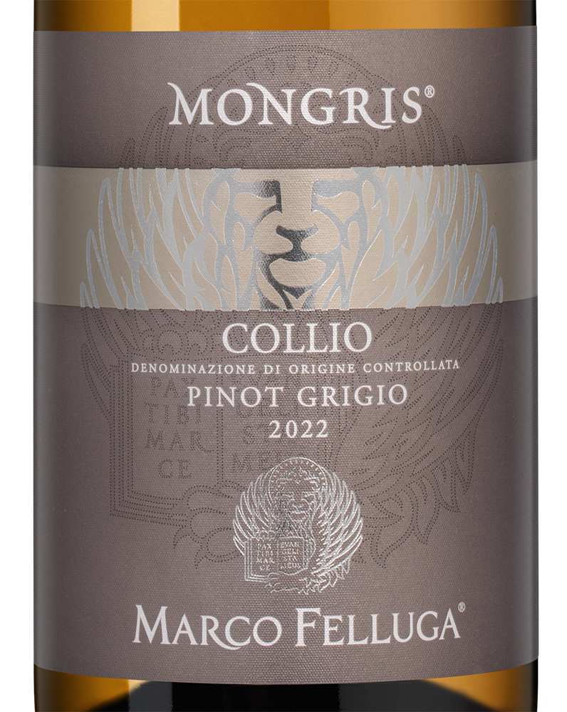 Вино Pinot Grigio Mongris, Marco Felluga, 2022, (143392), Италия, Фриули-Венеция-Джулия, белое, сухое, 0.75 л, Пино Гриджо Монгрис, цена 4990 рублей