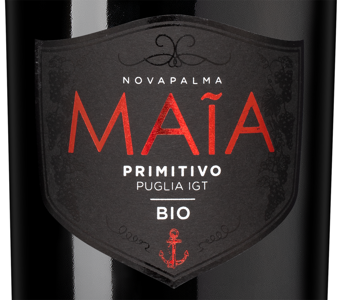 Вино Maia Primitivo, Cielo, 2023, (155003), Италия, Апулия, красное, полусухое, 0.75 л, Майя Примитиво, цена 2390 рублей