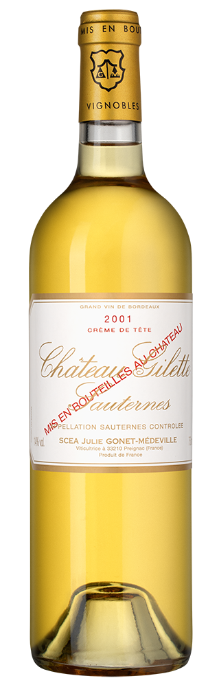 Вино Chateau Gilette Creme de Tete, 2001, (153019), Франция, Бордо, белое, сладкое, 0.75 л, Шато Жилет Крем де Тет, цена 59990 рублей