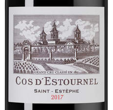 Вино Chateau Cos d'Estournel Rouge, (114959), красное сухое, 2017 г., 0.75 л, Шато Кос д'Эстурнель Руж цена 37990 рублей