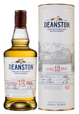 Виски Deanston Aged 18 Years, (102690), gift box в подарочной упаковке, Односолодовый 18 лет, Шотландия, 0.7 л, Динстон Эйджид 18 Лет цена 34990 рублей
