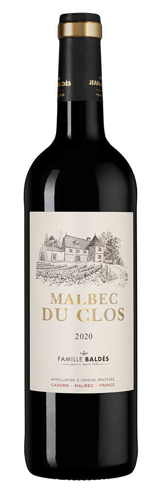 Вино Cahors Malbec du Clos, Clos Triguedina, 2020, (147283), Франция, Юго-Запад, красное, сухое, 0.75 л, Каор Мальбек дю Кло, цена 4490 рублей