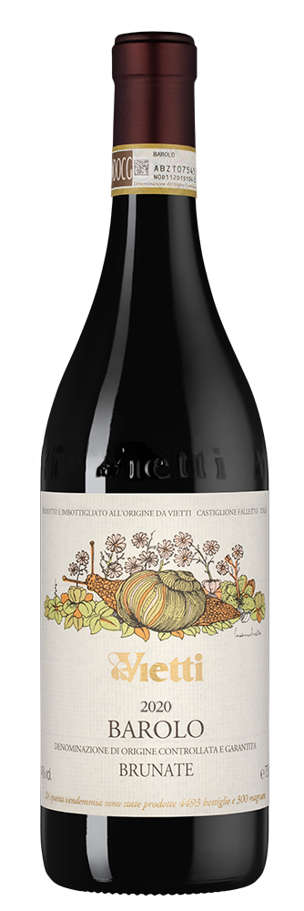Вино Barolo Brunate, Vietti, 2020, (150975), Италия, Пьемонт, красное, сухое, 0.75 л, Бароло Брунате, цена 64990 рублей