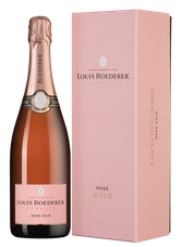 Шампанское Louis Roederer Brut Rose, (132219), gift box в подарочной упаковке, розовое брют, 2015 г., 0.75 л, Луи Родерер Брют Розе цена 21990 рублей