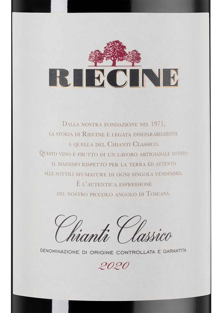 Вино Chianti Classico, Riecine, 2020, (134160), Италия, Тоскана, красное, сухое, 0.75 л, Кьянти Классико, цена 5990 рублей