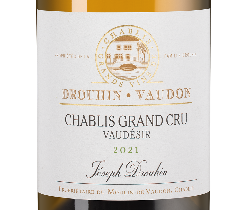 Вино Chablis Grand Cru Vaudesir, Joseph Drouhin, 2021, (147428), Франция, Бургундия, белое, сухое, 0.75 л, Шабли Гран Крю Водезир, цена 29990 рублей