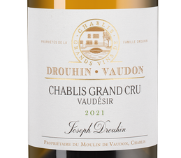 Вино Chablis Grand Cru Vaudesir, (147428), белое сухое, 2021 г., 0.75 л, Шабли Гран Крю Водезир цена 26490 рублей