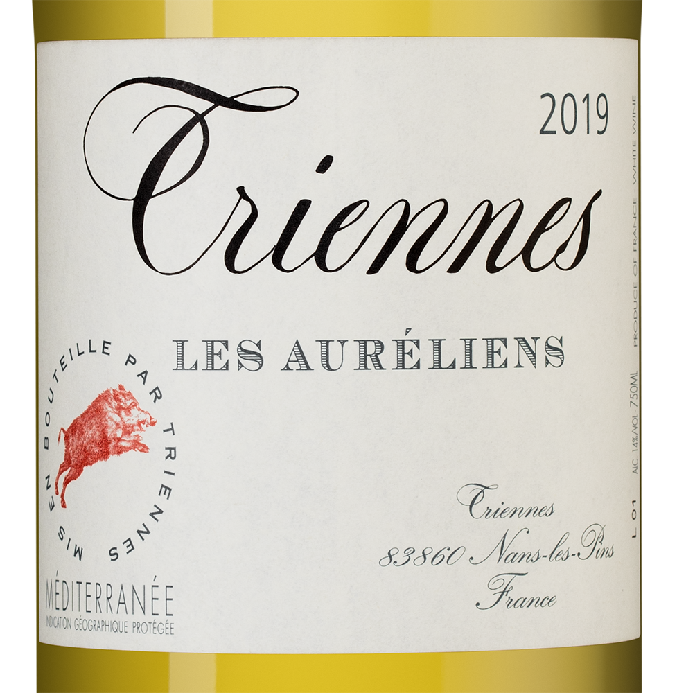 Вино Triennes Les Aureliens Blanc, 2019, (132875), Франция, Прованс, белое, сухое, 0.75 л, Лез Орелиан Блан, цена 5190 рублей