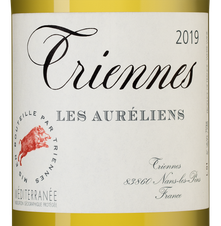 Вино Triennes Les Aureliens Blanc, (132875), белое сухое, 2019 г., 0.75 л, Лез Орелиан Блан цена 4190 рублей