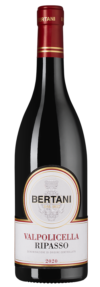 Вино Valpolicella Ripasso, Bertani, 2020, (143292), Италия, Венето, красное, полусухое, 0.75 л, Вальполичелла Рипассо, цена 4490 рублей
