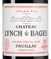 Вино Chateau Lynch-Bages, (104291), красное сухое, 2017 г., 0.75 л, Шато Линч-Баж цена 29990 рублей
