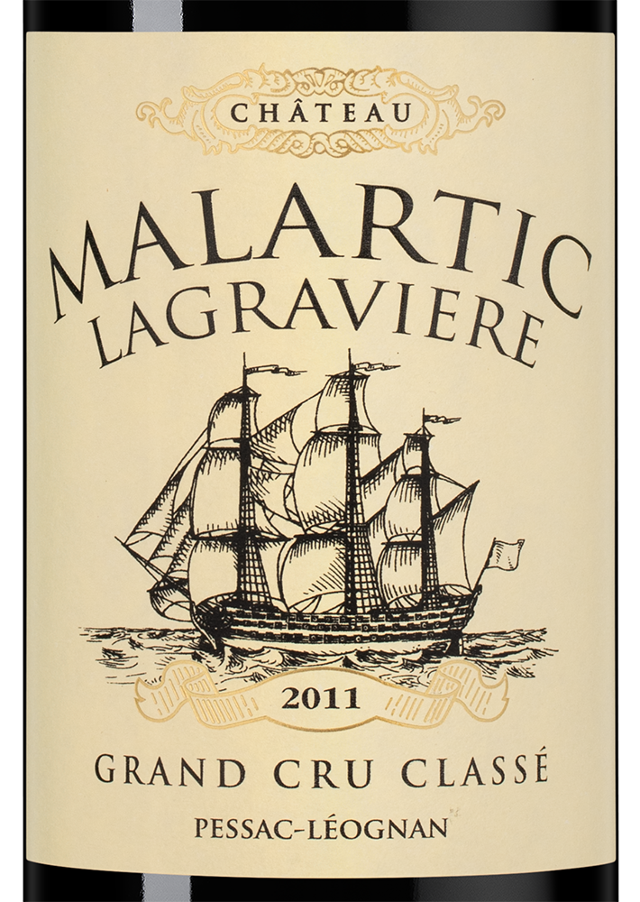 Вино Chateau Malartic-Lagraviere, 2011, (143548), Франция, Бордо, красное, сухое, 0.75 л, Шато Малартик-Лагравьер, цена 15990 рублей