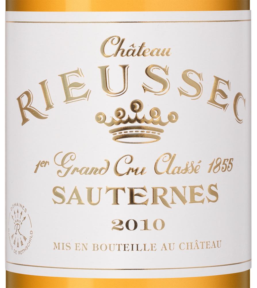Вино Chateau Rieussec (Sauternes), 2010, (151913), Франция, Бордо, белое, сладкое, 0.75 л, Шато Риессек, цена 23490 рублей