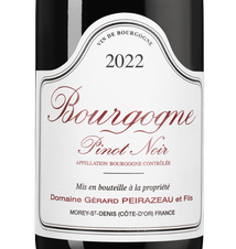 Вино Bourgogne Pinot Noir, (150970), красное сухое, 2022, 0.75 л, Бургонь Пино Нуар цена 9990 рублей