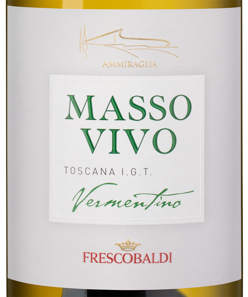 Вино Massovivo Vermentino, Frescobaldi, 2023, (147873), Италия, Тоскана, белое, сухое, 0.75 л, Массовиво Верментино, цена 3990 рублей