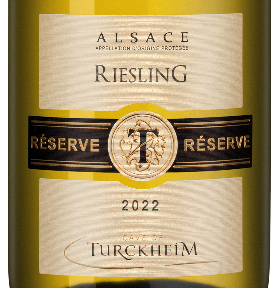 Вино Riesling Reserve, Cave de Turckheim, 2022, (148591), Франция, Эльзас, белое, сухое, 0.75 л, Рислинг Резерв, цена 3490 рублей