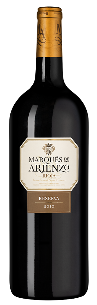 Вино Arienzo Reserva, Marques de Riscal, 2010, 1.5л, (149108), Испания, Риоха, красное, сухое, 1.5 л, Риоха Маркиз де Ариенсо Ресерва, цена 5490 рублей