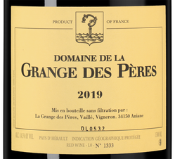 Вино Domaine de la Grange des Peres Rouge, (146010), красное сухое, 2019 г., 1.5 л, Домен де ла Гранж де Пер Руж цена 72990 рублей