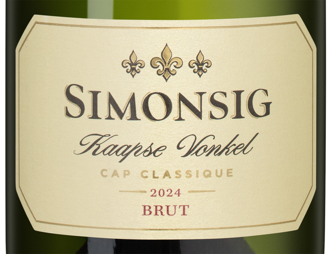 Игристое вино Kaapse Vonkel Brut, Simonsig, 2024, (156438), Южная Африка, Вестерн Кейп, белое, экстра брют, 0.75 л, Каапс Вонкель Брют, цена 3490 рублей