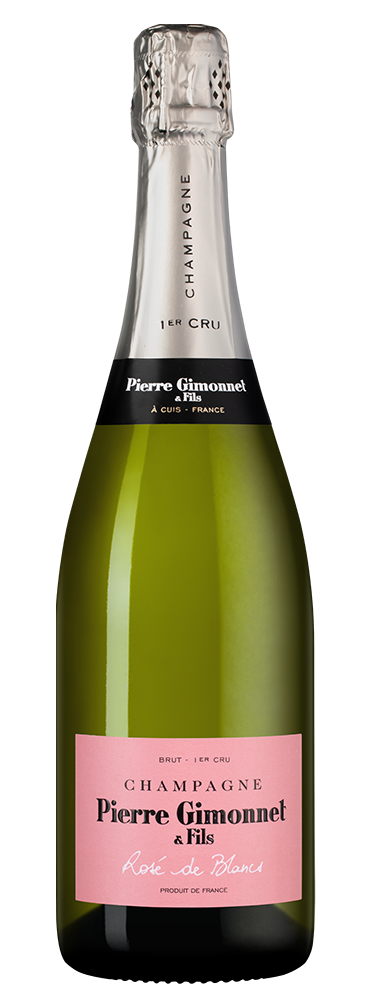 Шампанское Rose de Blancs Premier Cru Brut, Pierre Gimonnet & Fils, (158012), Франция, Шампань, розовое, экстра брют, 0.75 л, Розе де Блан Премье Крю Брют, цена 17490 рублей