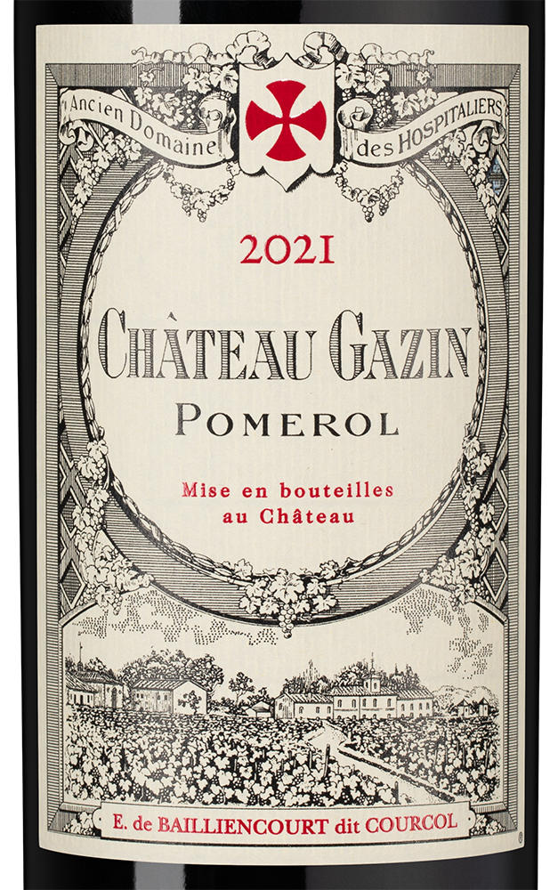 Вино Chateau Gazin (Pomerol), 2021, (141524), Франция, Бордо, красное, сухое, 0.75 л, Шато Газен, цена 27490 рублей