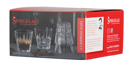 Для минеральной воды Набор из 4-х бокалов Spiegelau Perfect Espresso Glass для эспрессо, (146320), Германия, 0.08 л, Шпигелау Перфект Эспрессо цена 3160 рублей