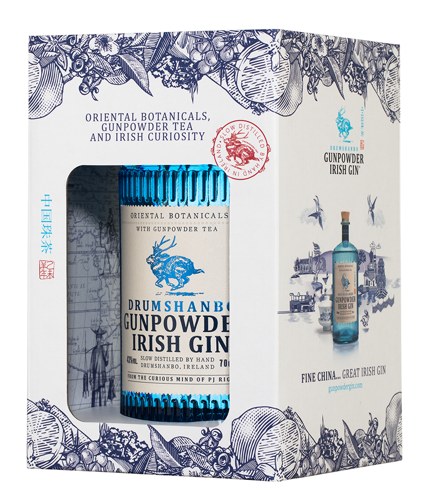 Джин Drumshanbo Gunpowder Irish Gin в подарочной упаковке, (126819), Ирландия, 0.7 л, Драмшанбо Ганпаудер Айриш Джин, цена 6990 рублей