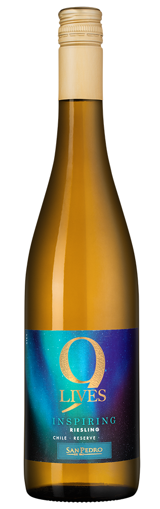 Вино 9 Lives Inspiring Riesling Reserve, Vina San Pedro, 2025, (155503), Чили, Центральная Долина, белое, сухое, 0.75 л, 9 Лайвс Инспайринг Рислинг Резерв, цена 1790 рублей