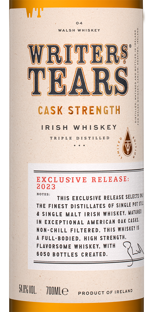 Виски Writers’ Tears Cask Strength в подарочной упаковке, (142980), Ирландия, 0.7 л, Райтерз Тирз Каск Стренгс, цена 29990 рублей