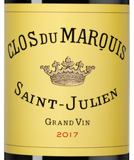 Вино Clos du Marquis, (114952), красное сухое, 2017 г., 0.75 л, Кло дю Марки цена 13990 рублей
