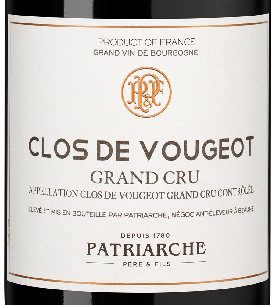 Вино Clos de Vougeot Grand Cru, Patriarche, 2019, (152955), Франция, Бургундия, красное, сухое, 0.75 л, Кло де Вужо Гран Крю, цена 54990 рублей