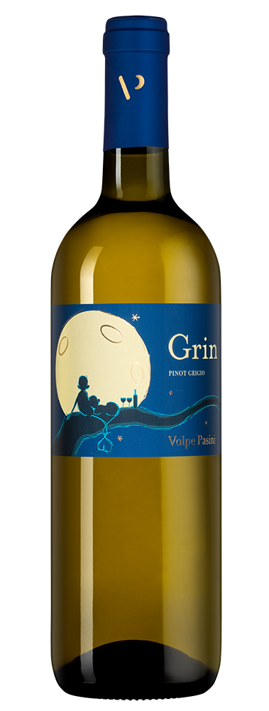 Вино Grin Pinot Grigio, Volpe Pasini, 2023, (148896), Италия, Фриули-Венеция-Джулия, белое, сухое, 0.75 л, Грин Пино Гриджо, цена 3490 рублей