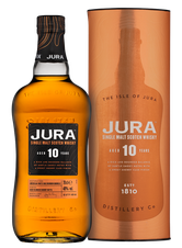 Виски Jura Aged 10 Years в подарочной упаковке, (143528), gift box в подарочной упаковке, Шотландия, 0.7 л, Джура Эйджд 10 Еарс цена 3990 рублей