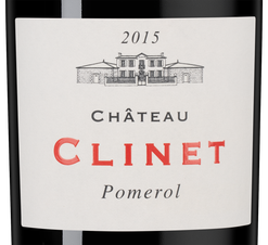 Вино Chateau Clinet (Pomerol), (139337), красное сухое, 2015, 0.75 л, Шато Клине цена 39990 рублей