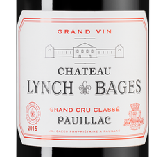 Вино Chateau Lynch-Bages (Pauillac), (151554), красное сухое, 2015, 1.5 л, Шато Линч-Баж цена 99990 рублей