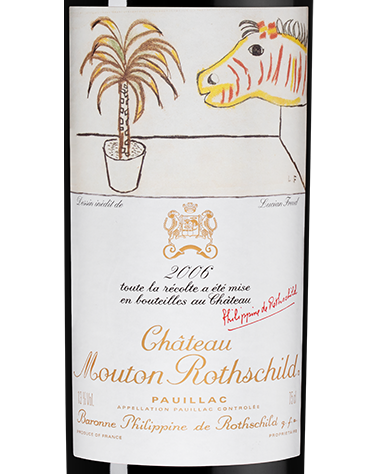 Вино Chateau Mouton Rothschild (Pauillac), 2006, (156818), Франция, Бордо, красное, сухое, 0.75 л, Шато Мутон Ротшильд, цена 239990 рублей