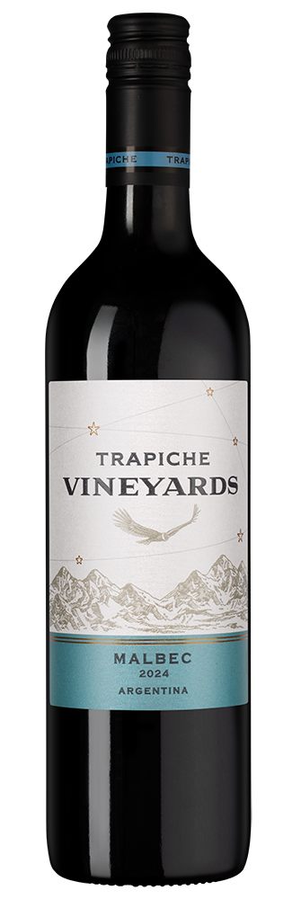 Вино Malbec Vineyards, Trapiche, 2024, (156033), Аргентина, Мендоса, красное, сухое, 0.75 л, Мальбек Виньярдс, цена 1043 рублей