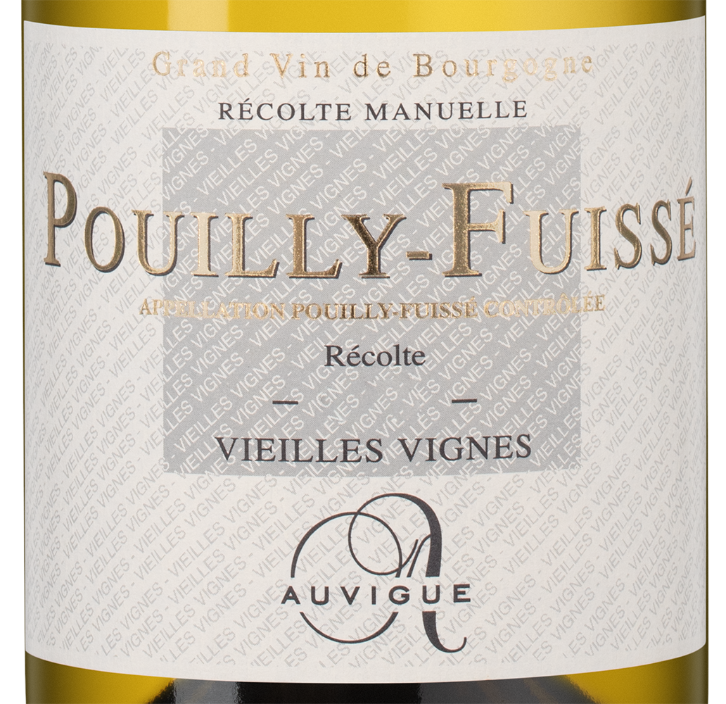 Вино Pouilly-Fuisse Vieilles Vignes, Maison Auvigue, 2023, (154654), Франция, Бургундия, белое, сухое, 0.75 л, Пуйи-Фюиссе Вьей Винь, цена 12990 рублей