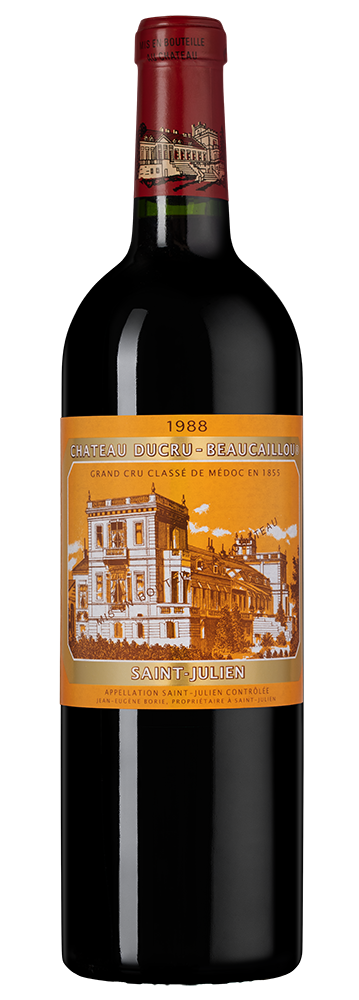 Вино Chateau Ducru-Beaucaillou (Saint-Julien), 1988, (142841), Франция, Бордо, красное, сухое, 0.75 л, Шато Дюкрю-Бокайю, цена 99990 рублей