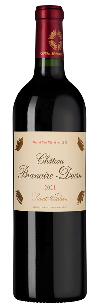 Вино Chateau Branaire-Ducru (Saint-Julien), 2021, (141556), Франция, Бордо, красное, сухое, 0.75 л, Шато Бранер-Дюкрю, цена 16490 рублей