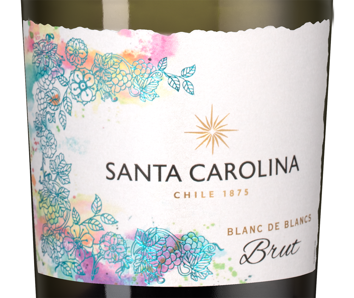 Игристое вино Santa Carolina Brut, (154469), Чили, Центральная Долина, белое, брют, 0.75 л, Санта Каролина Брют, цена 1164 рублей