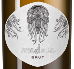 Игристое вино Medusa Brut, (147721), белое брют, 2022 г., 0.75 л, Медуса Брют цена 1390 рублей