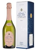 Шампанское и игристое вино Шардоне из Лангедок-Руссильона Grande Cuvee 1531 Cremant de Limoux Rose в подарочной упаковке