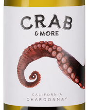 Вино Crab & More Chardonnay, (145829), белое полусухое, 0.75 л, Краб энд Мо Шардоне цена 1590 рублей