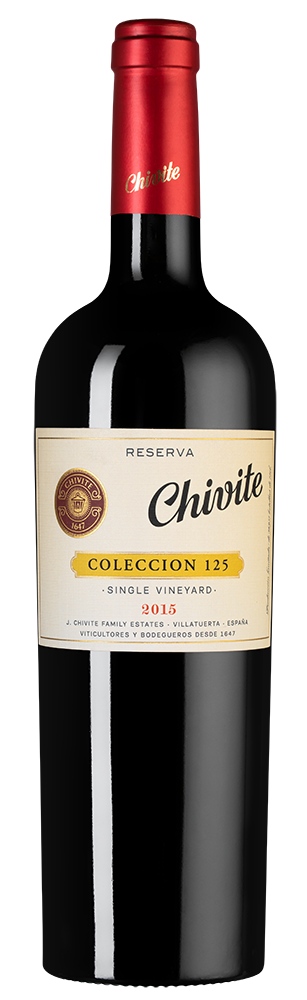 Вино Coleccion 125 Reserva, Bodegas Chivite, 2015, (130733), Испания, Наварра, красное, сухое, 0.75 л, Колексьон 125 Ресерва, цена 8990 рублей