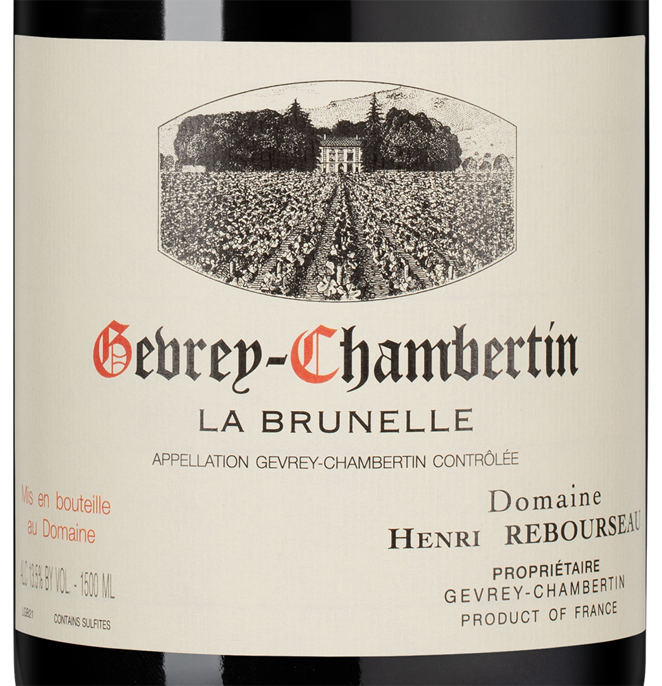 Вино Gevrey-Chambertin La Brunelle, Domaine Henri Rebourseau, 2023, 1.5л, (157962), Франция, Бургундия, красное, сухое, 1.5 л, Жевре-Шамбертен ля Брюнелль, цена 54990 рублей