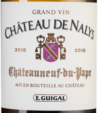 Вино Chateauneuf-du-Pape Chateau de Nalys Blanc, (124595), белое сухое, 2018 г., 0.75 л, Шатонёф-дю-Пап Шато де Налис Блан цена 22490 рублей