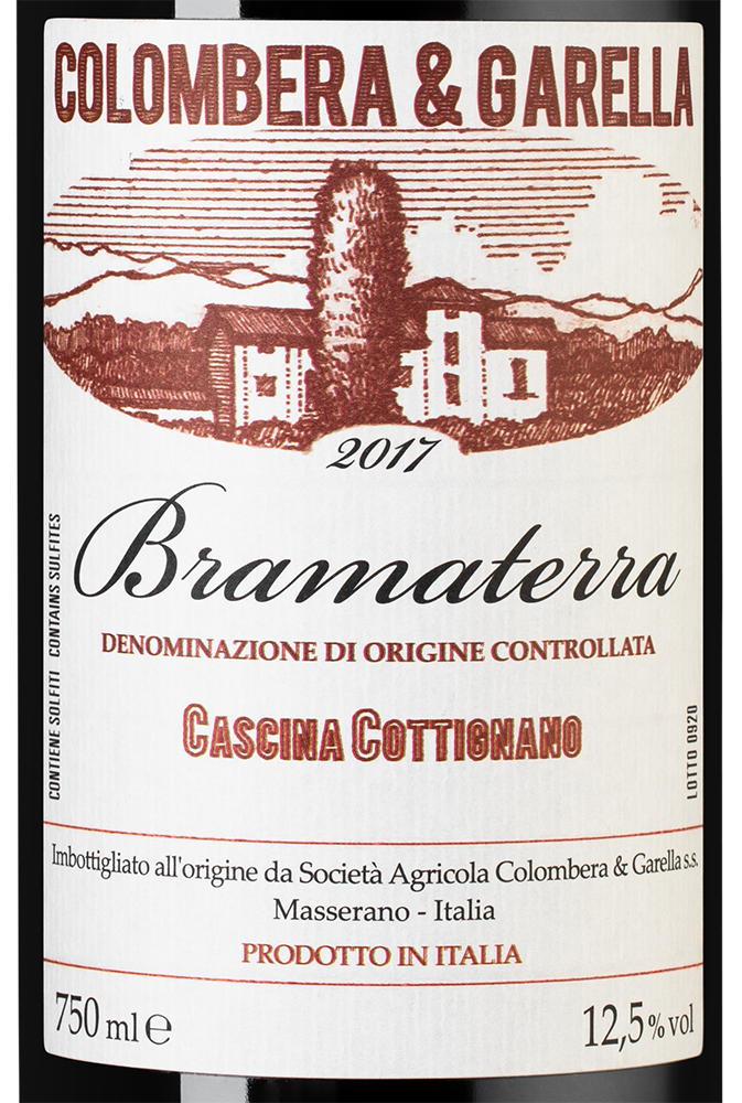 Вино Bramaterra Cascina Cottignano, Colombera & Garella, 2017, (124469), Италия, Пьемонт, красное, сухое, 0.75 л, Браматерра Кашина Коттиньяно, цена 9490 рублей